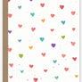 heart love greeting card blank multicolored